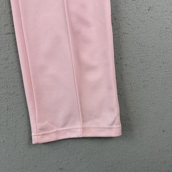 Vtg 80s Adidas Track Pants Large Pink Straight Leg Draw String Elastic Waist‎ - Picture 3 of 16